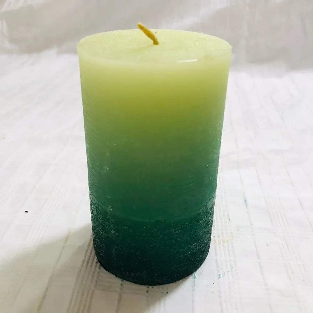 Handcrafted Timber Scented Candle (Green)‎
